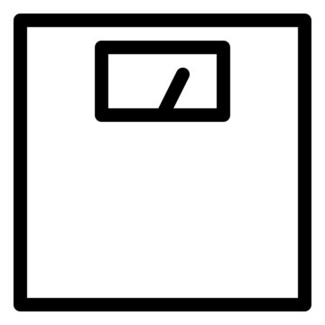 scale icon with black outline style