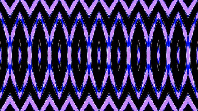 shining bright lines set blue wave motion, colorful, on black background