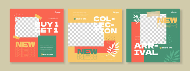 fashion banner social media template premium vector