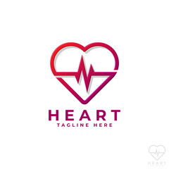 Health Heart Logo Template