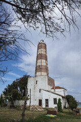 Lighthouse in Shabla, small town on Black Sea coast in Bulgaria