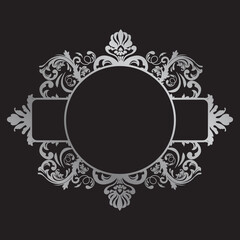 Vintage Damask frame 