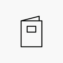 Book, study, read, library line icon, vector, illustration, logo template. Suitable for many purposes.