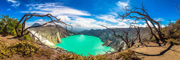 Crater volcano Ijen, Java