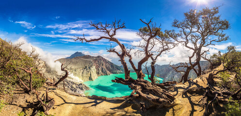 Crater volcano Ijen, Java