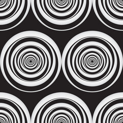 Obraz premium 3D Spiral Striped Seamless Background vector image