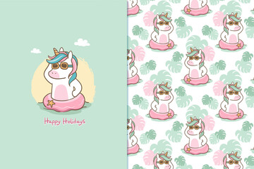 happy Holidays seamless  pattern
