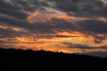 Fototapeta premium sunset in the sky