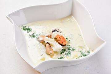 soup with mussels
