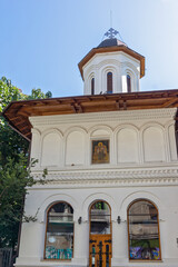 Fototapeta na wymiar St. Nicholas Built in a Day Church in city of Bucharest, Romania