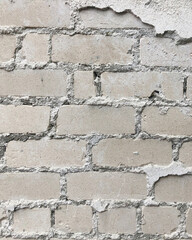 Old grey blocks Wall Outdoor Renovation