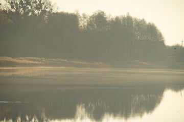 misty morning on the river