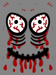 cute ghost fave cartoon background