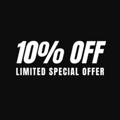 10 percent discount limited special offer