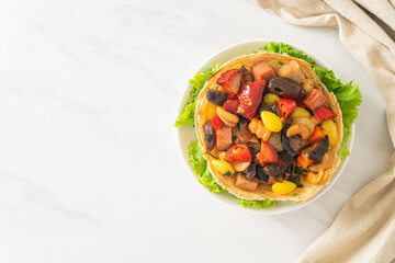 Stir fried mixed Chinese fruits .and nuts