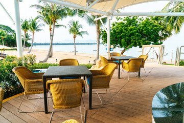 outdoor patio chair near swimming pool
