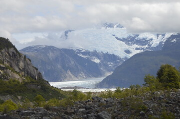 Naklejka na ściany i meble Glaciar Exploradores Patagonia Chile