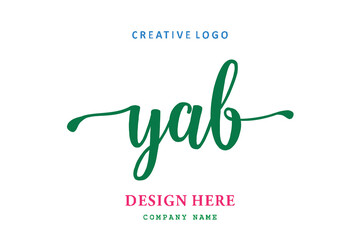 YAB lettering logo is simple, easy to understand and authoritative