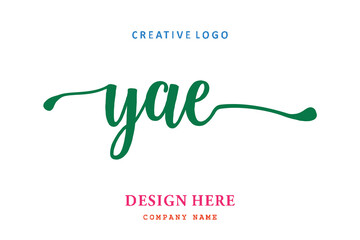 YAE lettering logo is simple, easy to understand and authoritative