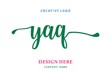 YAQ lettering logo is simple, easy to understand and authoritative