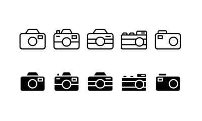 Camera set. Camera. Camera vector