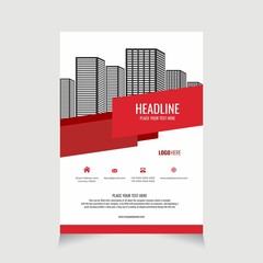 Flyer Template Business Elegant - Real Estate for promotion brochure