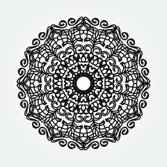 Sweet mandala with floral pattern