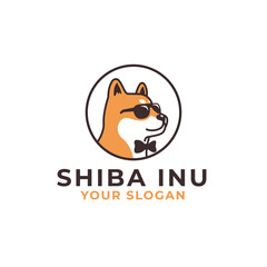Cute Shiba Inu Dog Logo