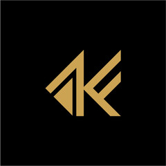 AKF initial logo vector image