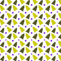 seamless light yellow Christmas pattern