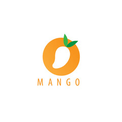 Mango vector logo. mango icon in flat style.