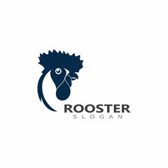 Vector Rooster head logo of animal design template