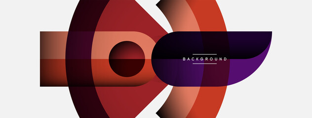 Trendy shapes, color minimal design composition, lines and shadows for wallpaper banner background or landing page