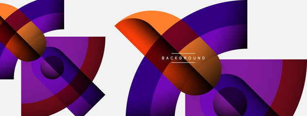 Trendy shapes, color minimal design composition, lines and shadows for wallpaper banner background or landing page