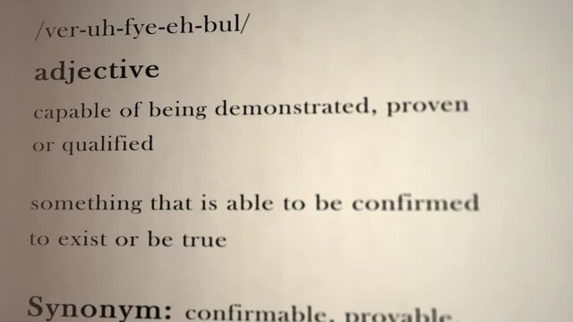 Verifiable Definition