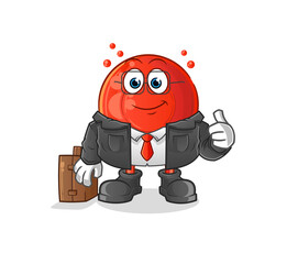 blood cell office worker mascot. cartoon vector