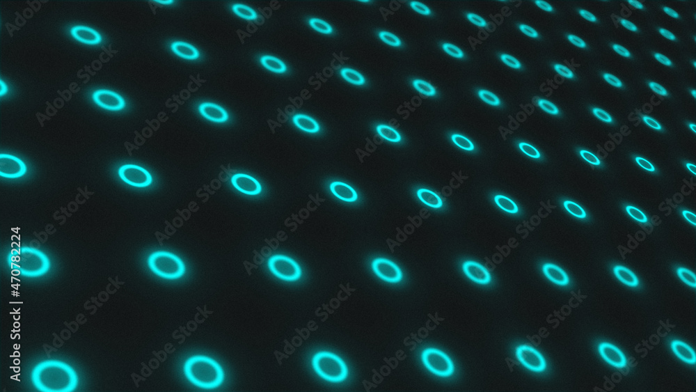 Canvas Prints glow neon cirlce sliding slowly background