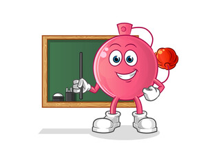 perfume teacher vector. cartoon character