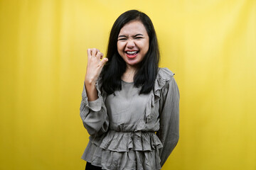 Beautiful young woman stress, depression, dizziness, feeling upset, angry, dissatisfied, isolated