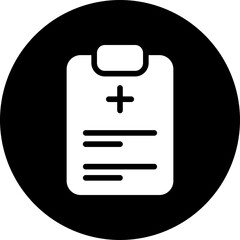 medical report glyph icon