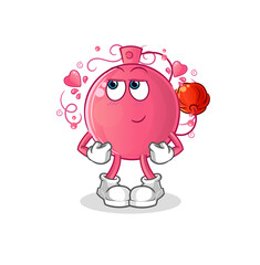 perfume shy vector. cartoon character