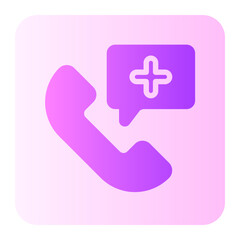 call center service gradient icon