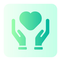 Obraz premium charity gradient icon