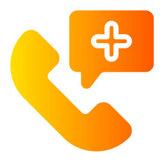 call center service gradient icon