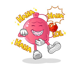 perfume Laugh Out Loud character. cartoon mascot vector