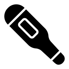 thermometer glyph icon