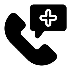 Fototapeta premium call center service glyph icon