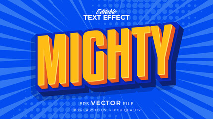 mighty typography premium editable text effect