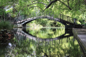 bridge over the lake in Nelson