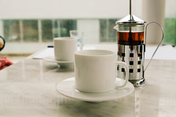 afternoon tea set with dessert